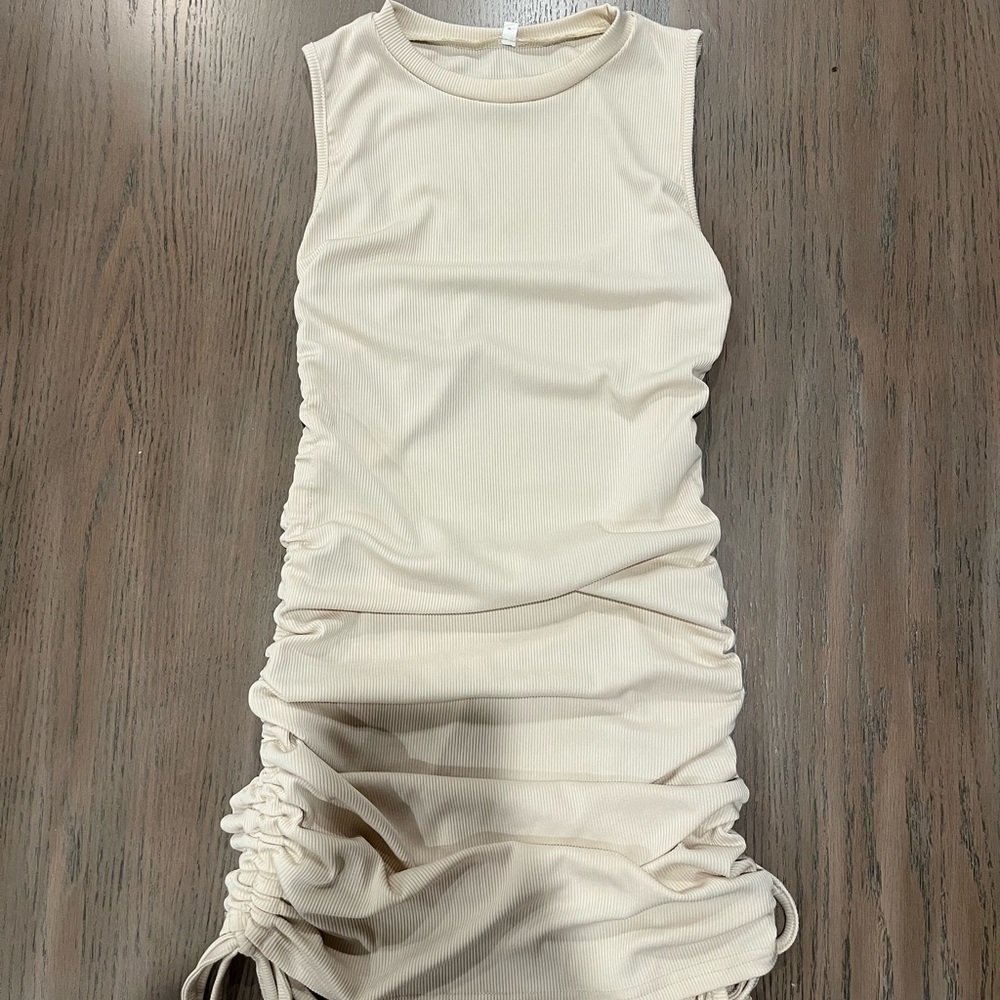 Halara Side Ruched Tie Up Dress